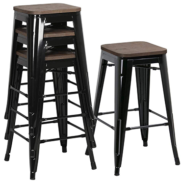 metal chairs